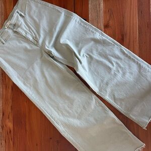 Oat New York Women's sage green wide leg Jeans